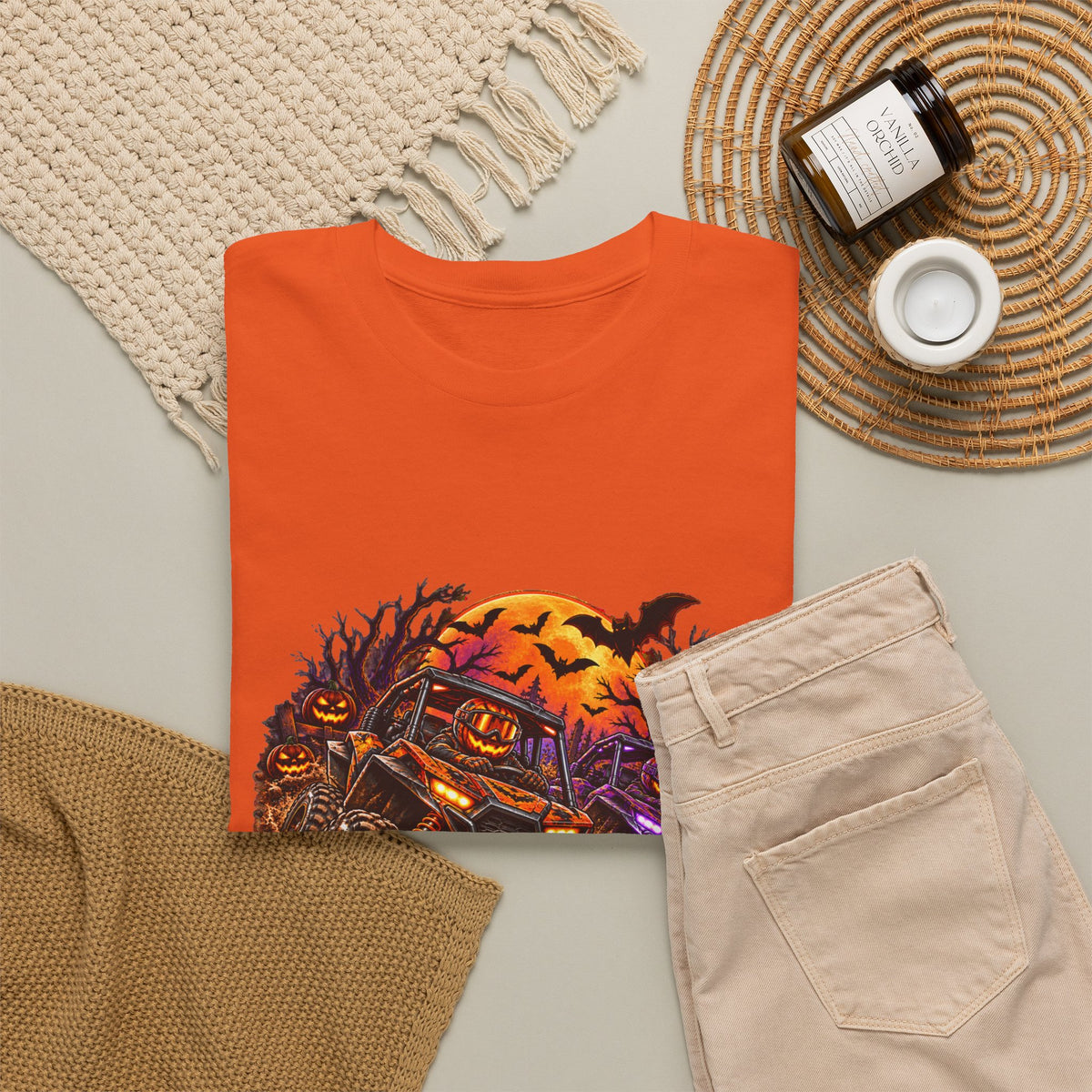 Adult Tee SXS Halloween Sunset