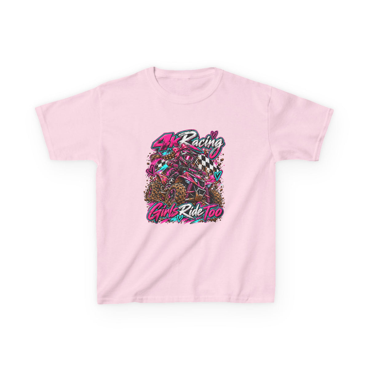 Kids Racing Tee — Girls Ride Too