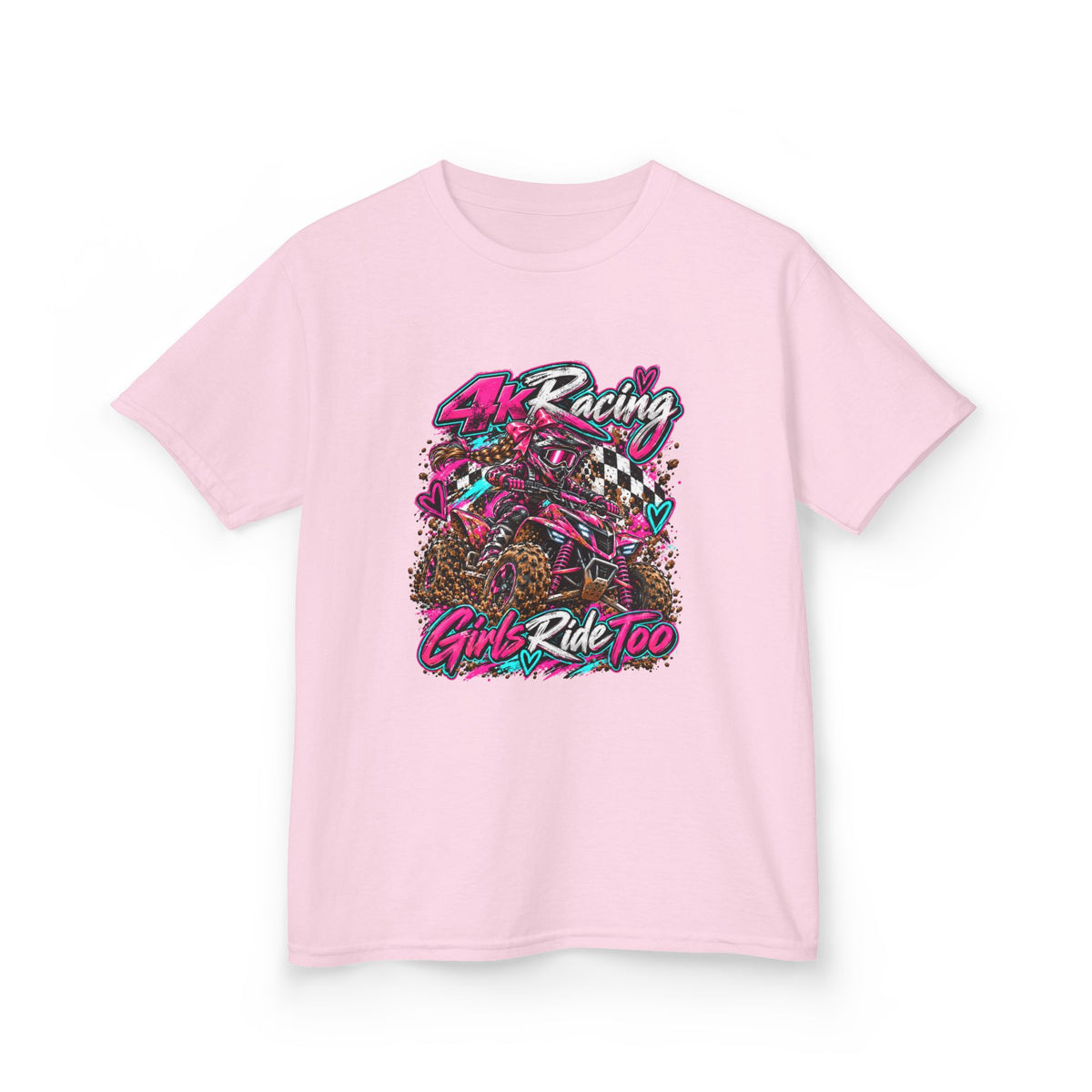 Kids Racing Tee — Girls Ride Too