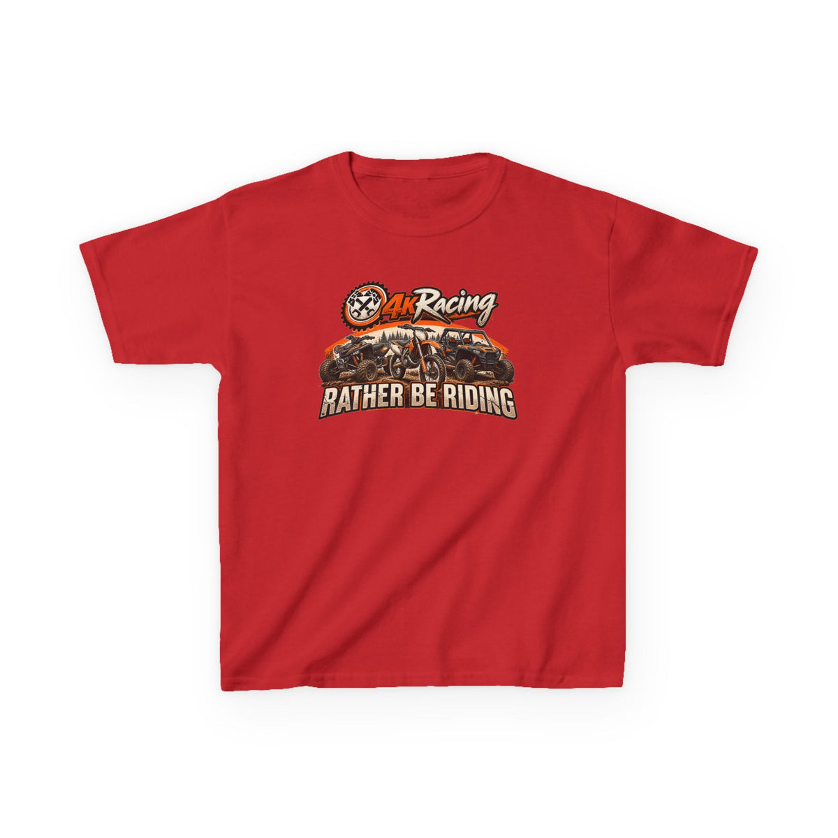 Kids Racing Tee — Rather Be Riding