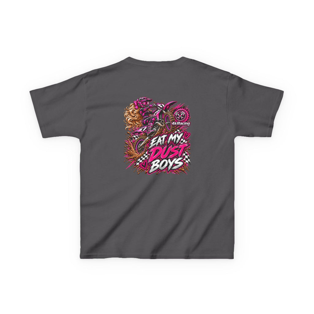 Girl's Tee "Eat My Dust Boys" Dirt Bike Graphic