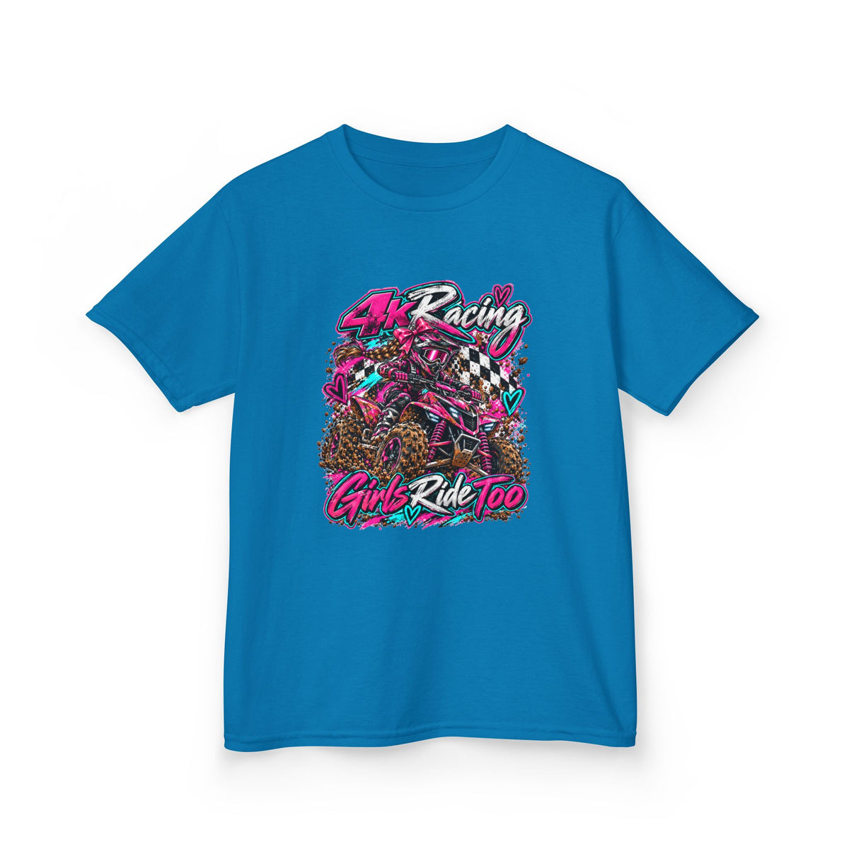 Kids Racing Tee — Girls Ride Too