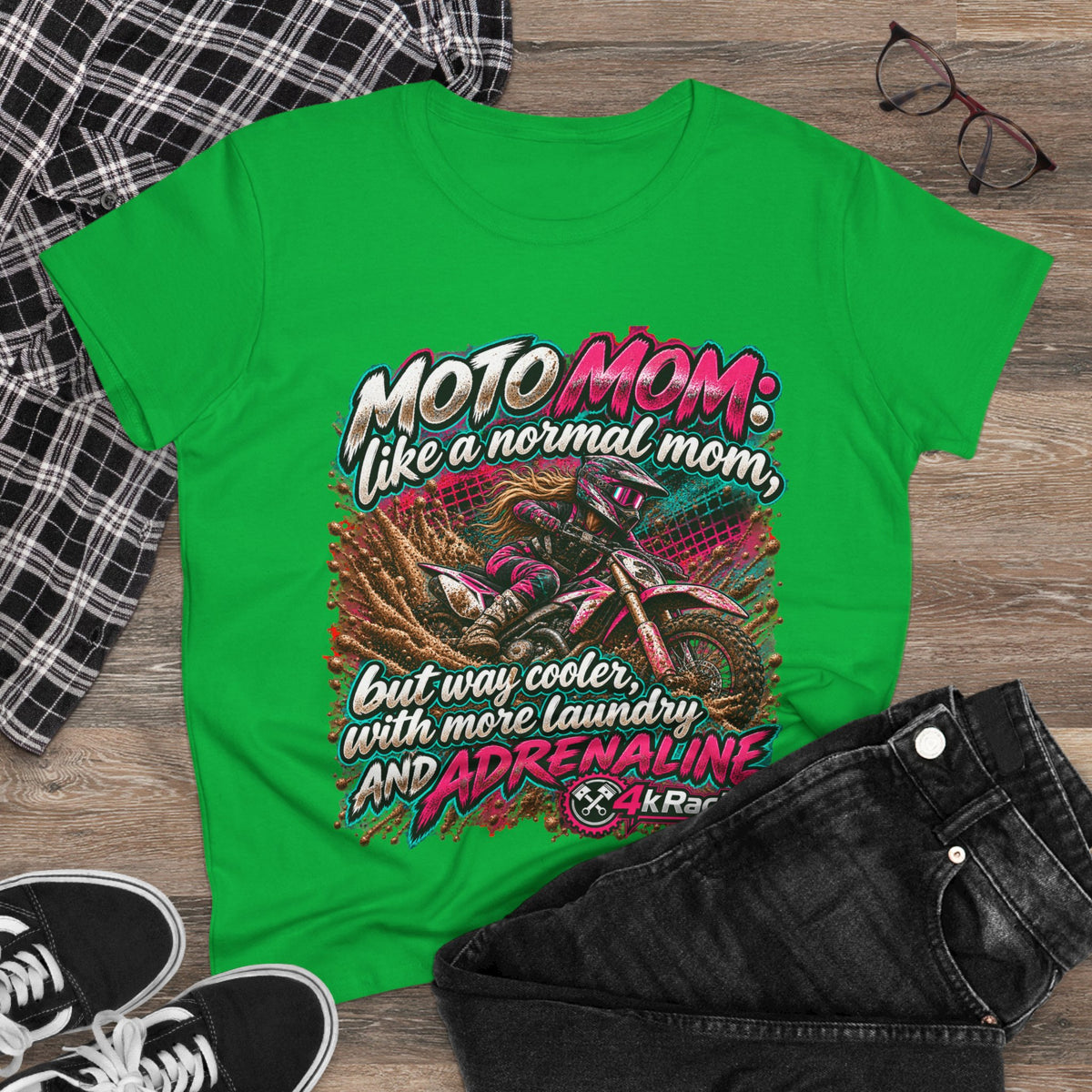 Moto Mom — 4kRacing Tee