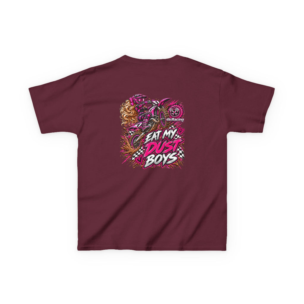 Girl's Tee "Eat My Dust Boys" Dirt Bike Graphic