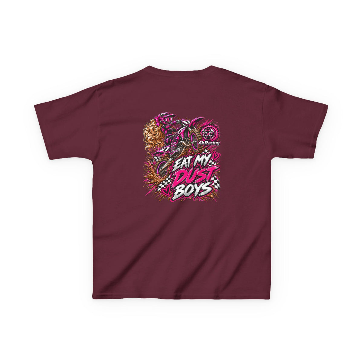 Girl's Tee "Eat My Dust Boys" Dirt Bike Graphic