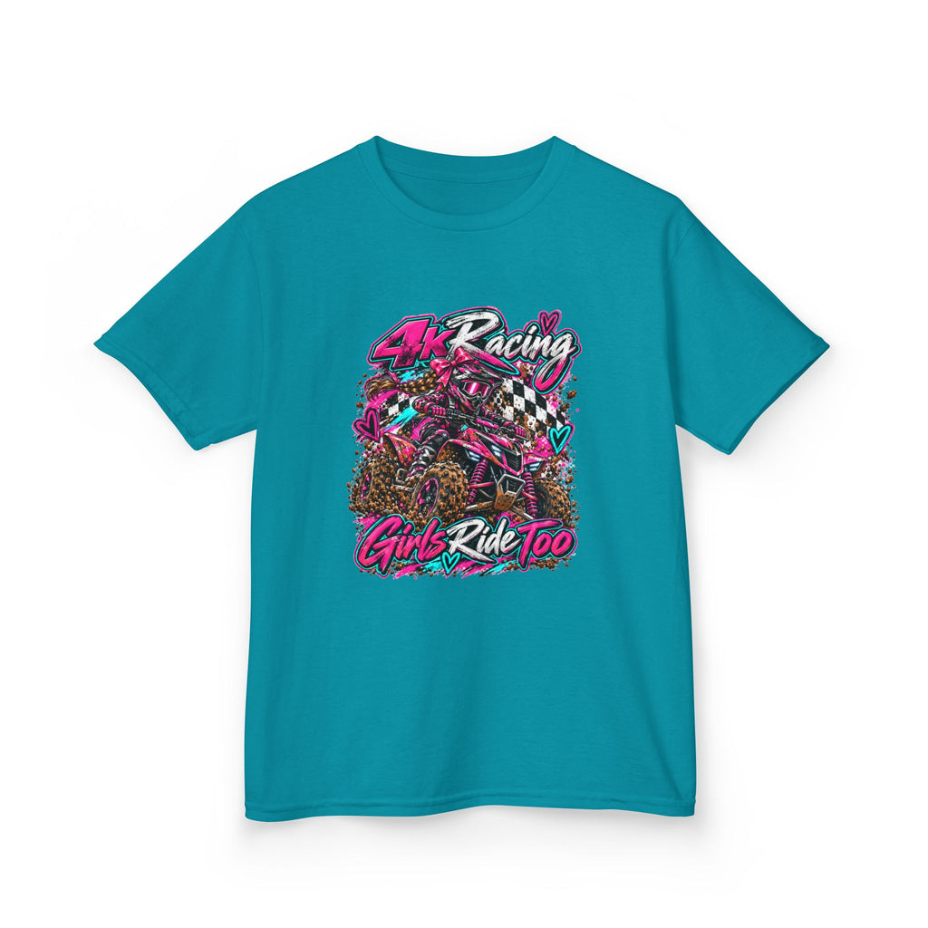 Kids Racing Tee — Girls Ride Too