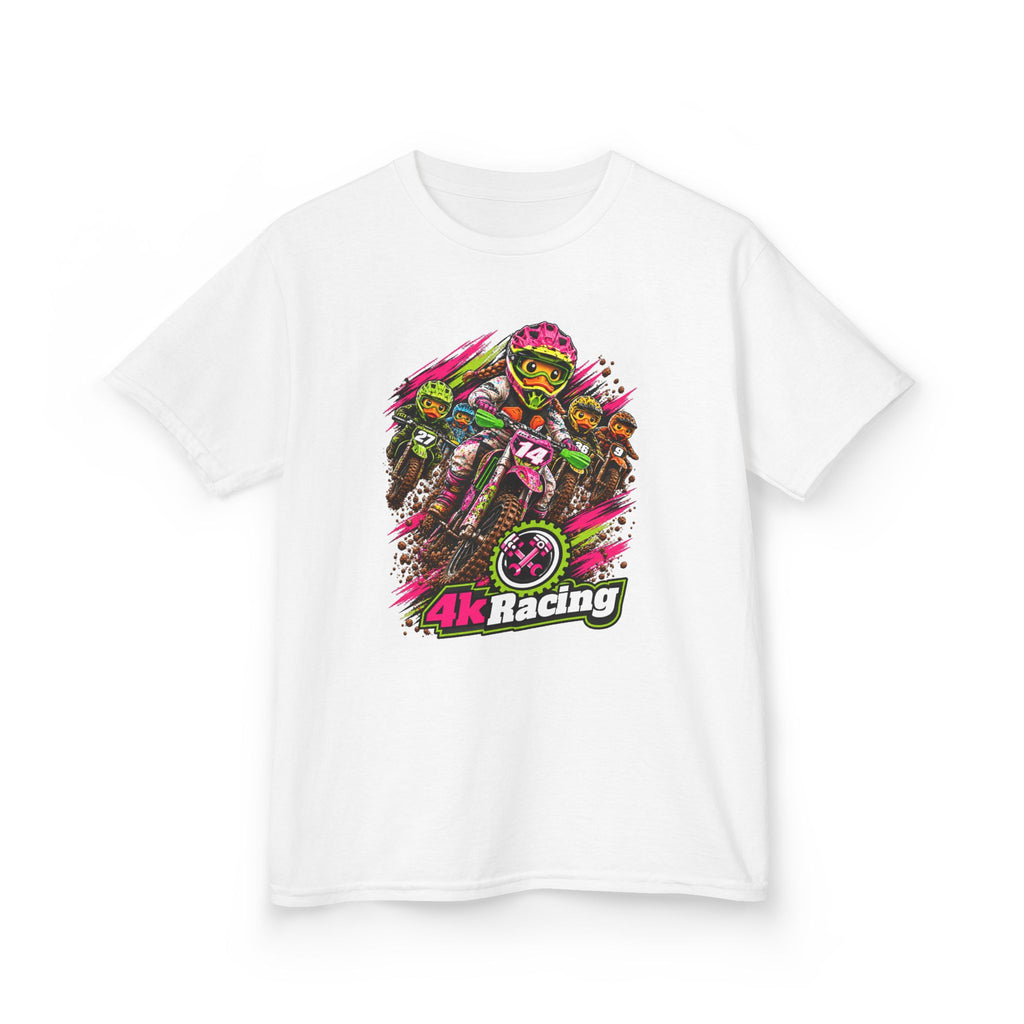 Kara's #14 4kRacing Motocross Kids Tee