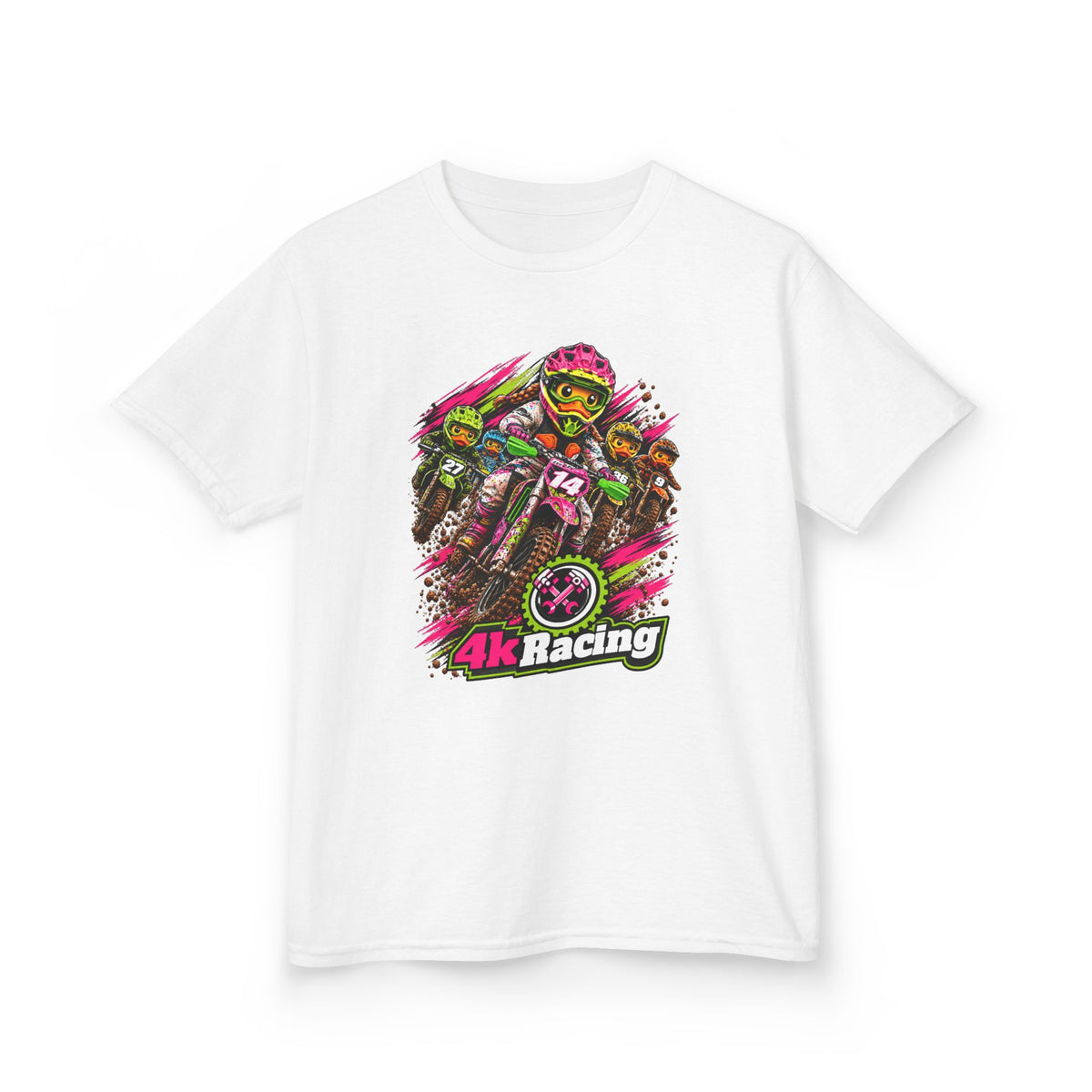 Kara's #14 4kRacing Motocross Kids Tee
