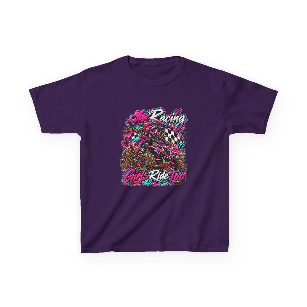 Kids Racing Tee — Girls Ride Too