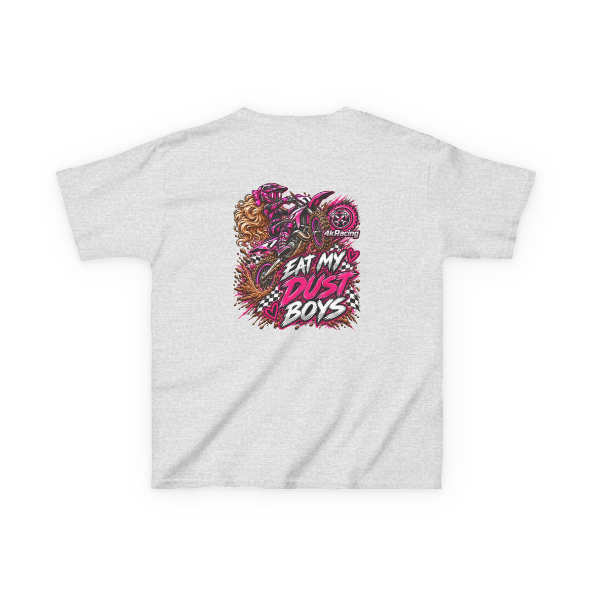 Girl's Tee "Eat My Dust Boys" Dirt Bike Graphic