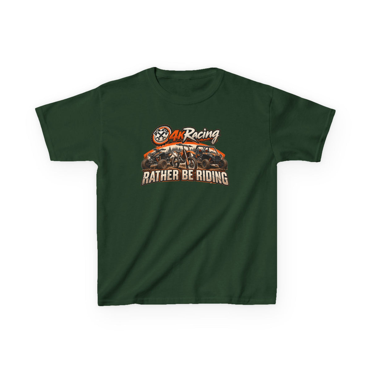 Kids Racing Tee — Rather Be Riding