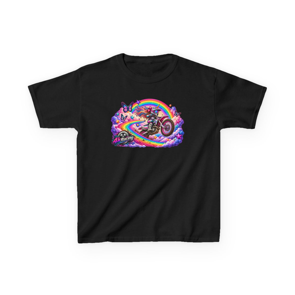Kids Tee — Rainbow Moto Adventure