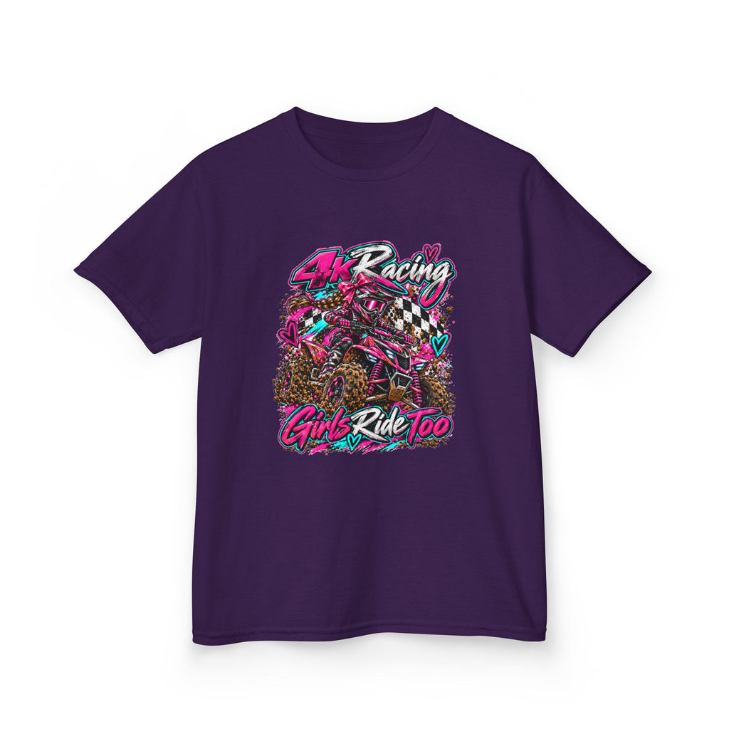 Kids Racing Tee — Girls Ride Too