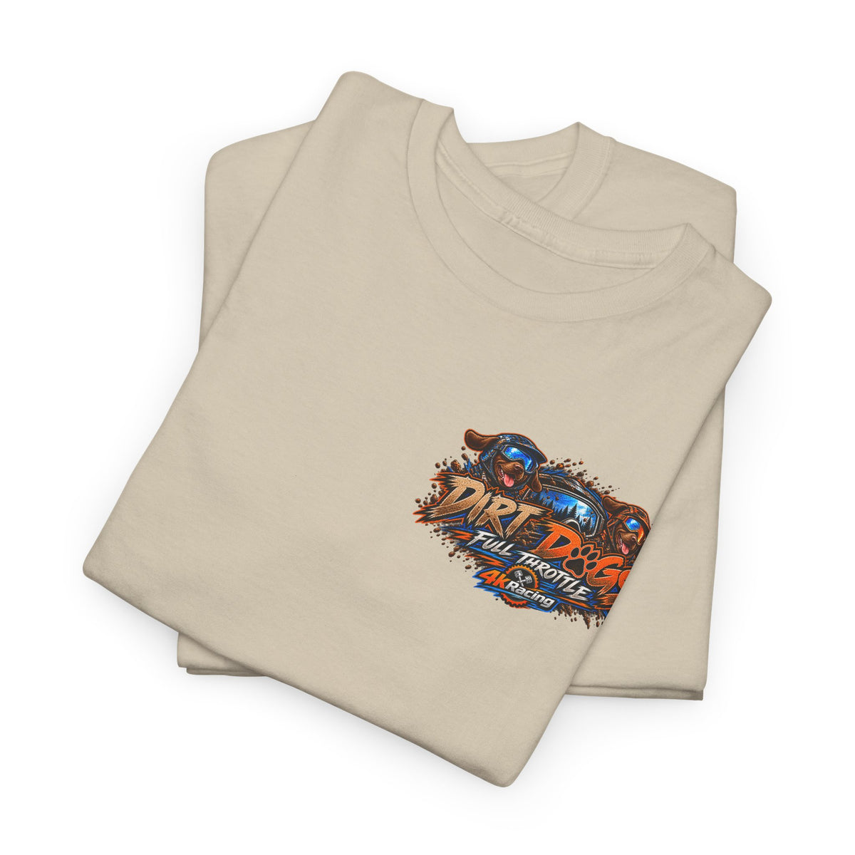DIRT, DOGS & FULL THROTTLE — ADULT TEE