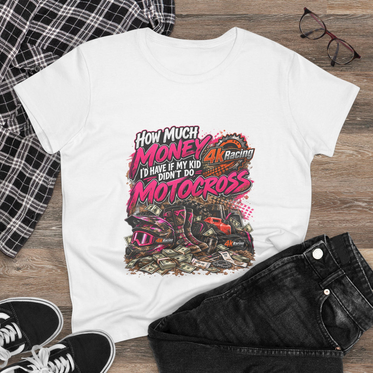 How Much Money — 4kRacing Motocross Tee