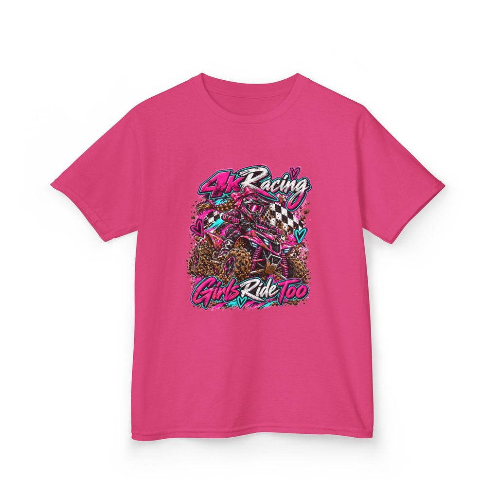 Kids Racing Tee — Girls Ride Too