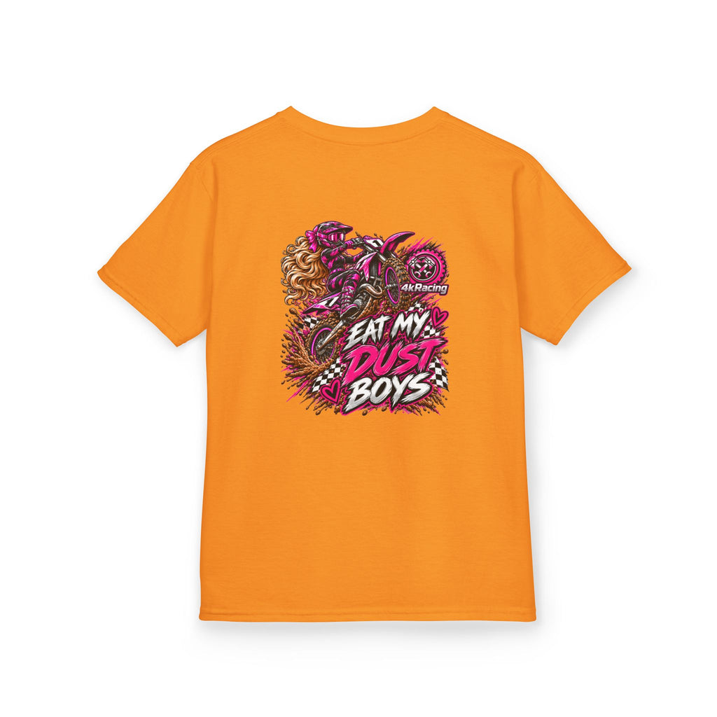 Girl's Tee "Eat My Dust Boys" Dirt Bike Graphic