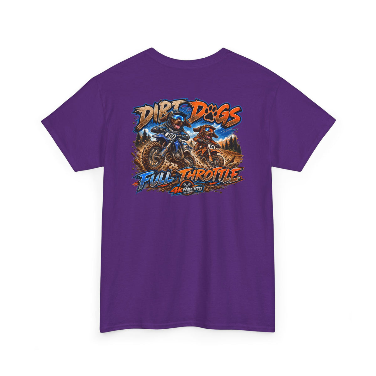 DIRT, DOGS & FULL THROTTLE — ADULT TEE