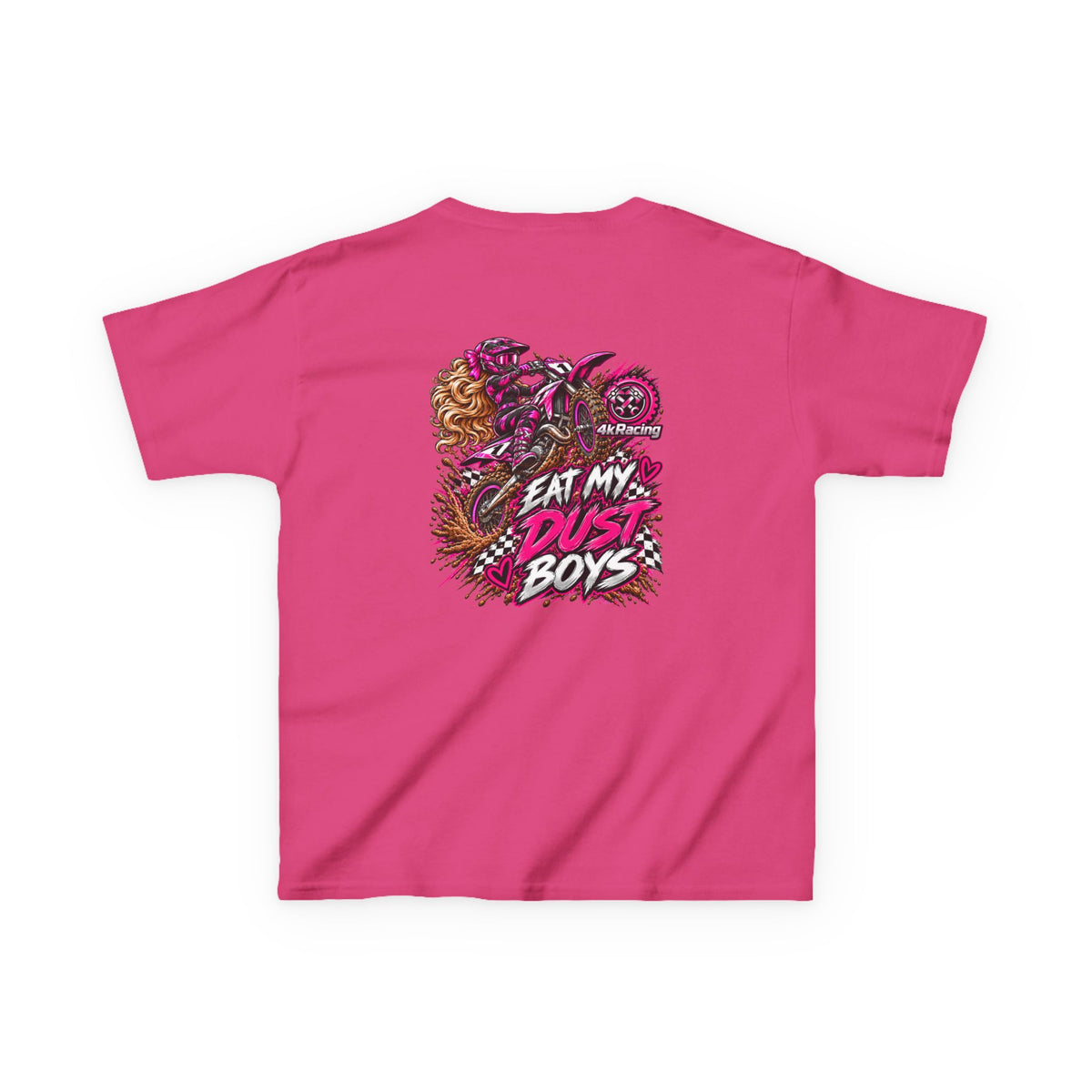 Girl's Tee "Eat My Dust Boys" Dirt Bike Graphic