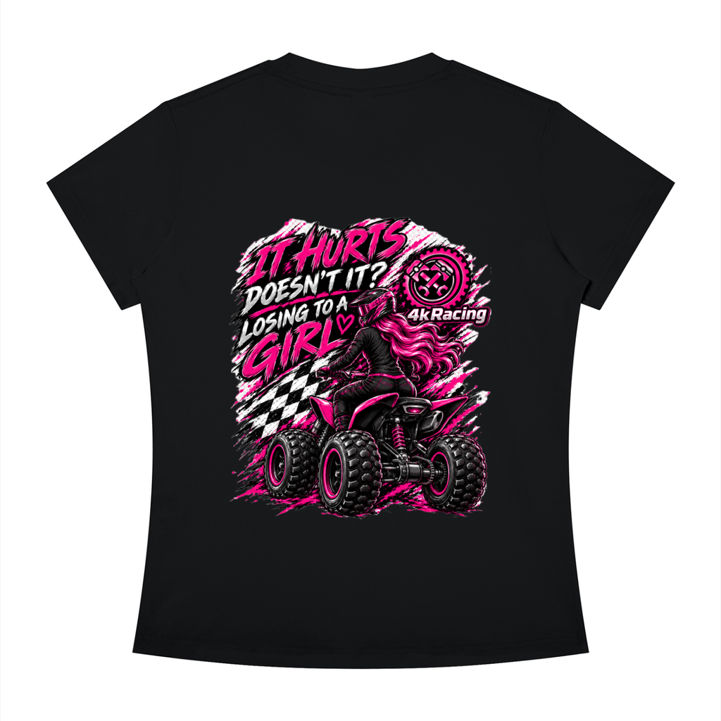 Women's Slim Fit Tee "Losing To A Girl"