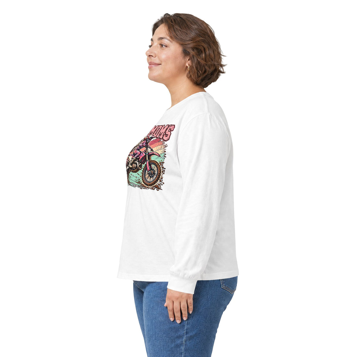 4kRacing Moto Moms — Fueled by Coffee & Anxiety Long Sleeve Tee