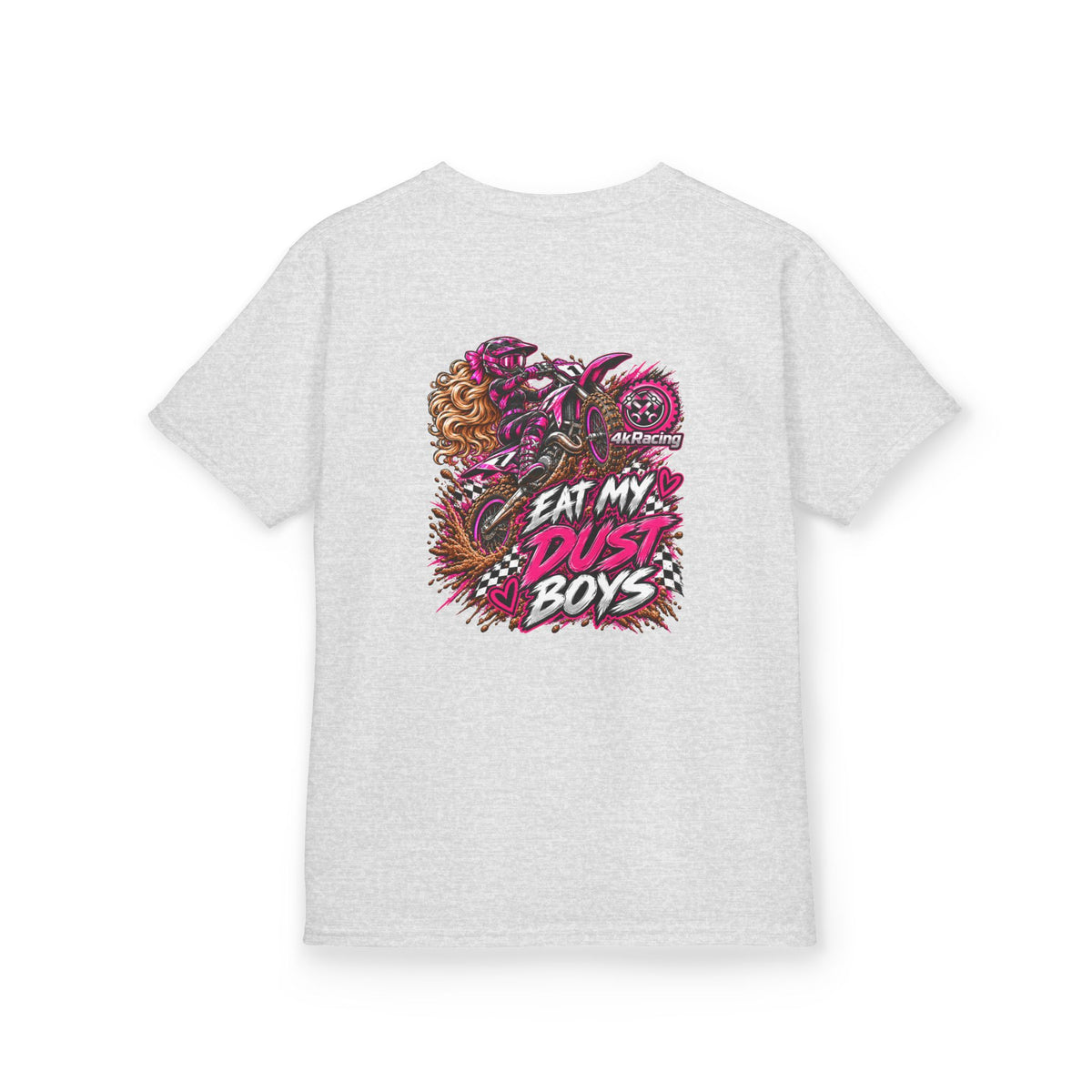 Girl's Tee "Eat My Dust Boys" Dirt Bike Graphic