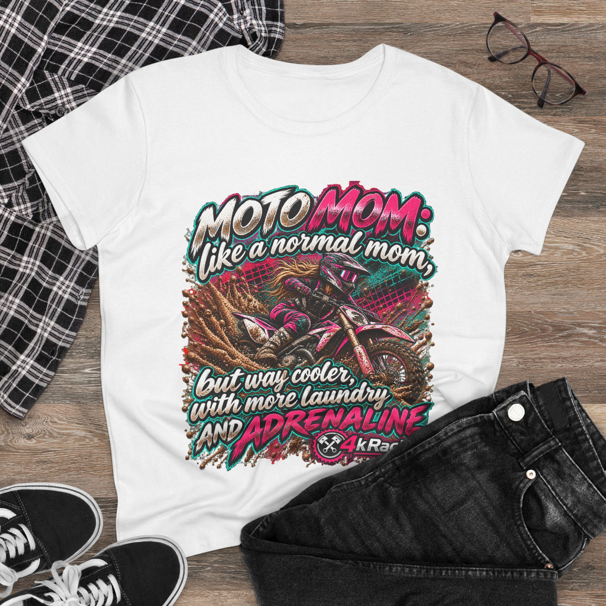 Moto Mom — 4kRacing Tee