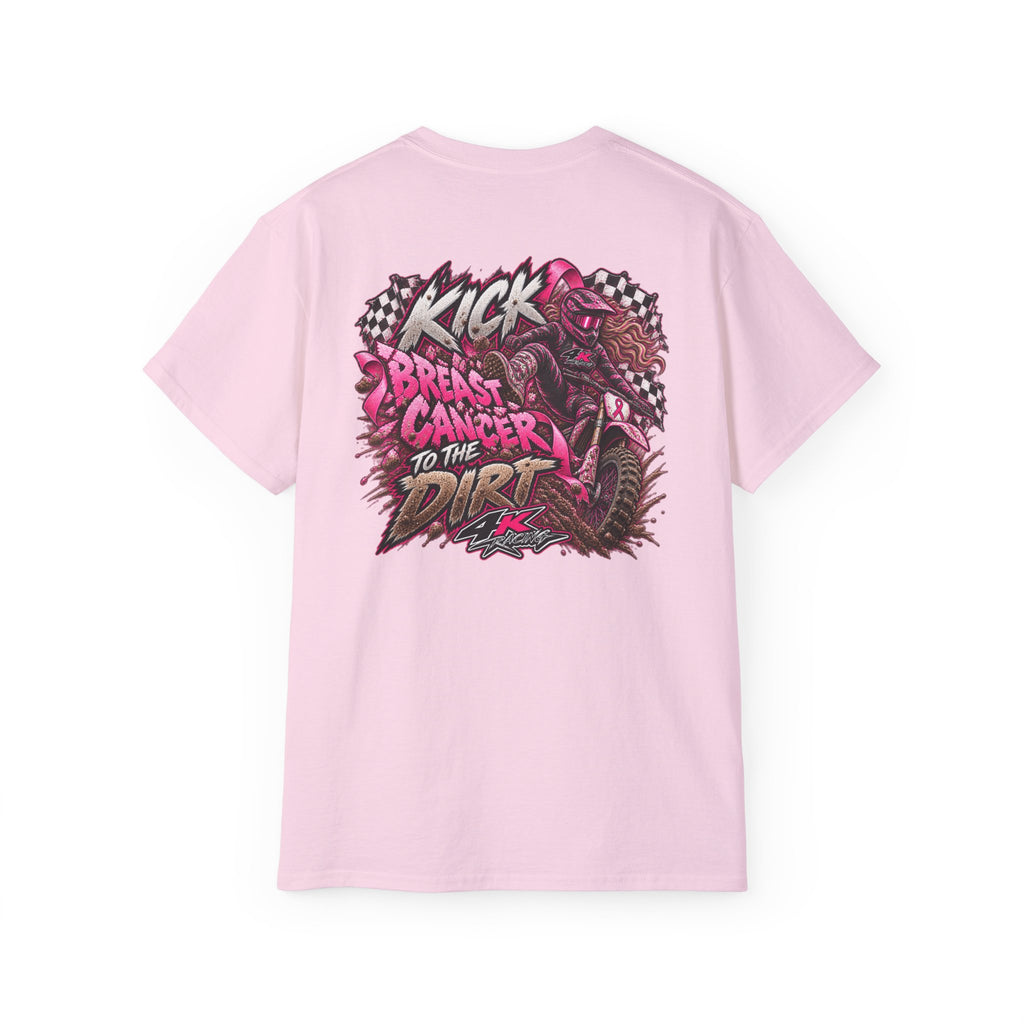 Kick Breast Cancer to the Dirt — 4kRacing Awareness Tee