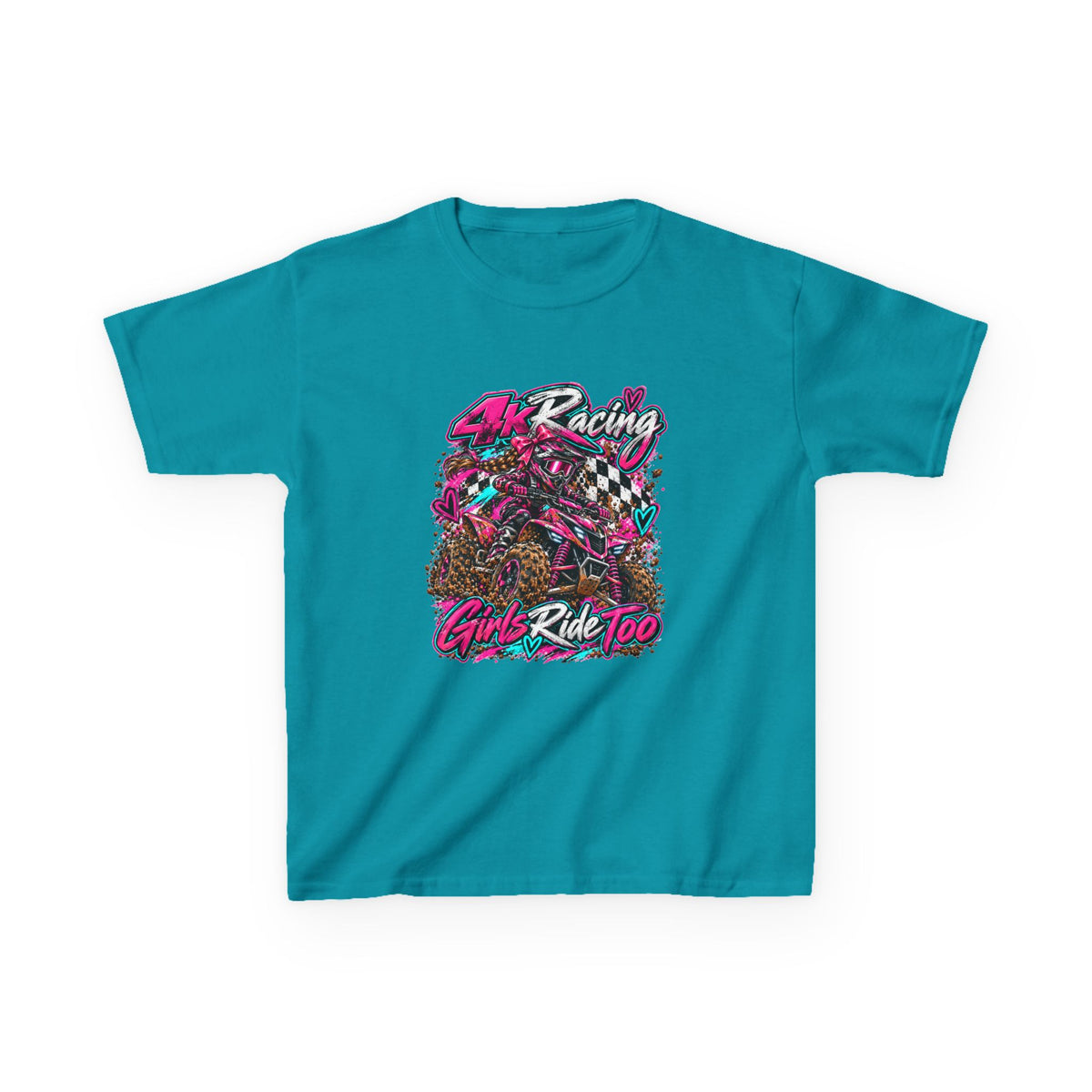Kids Racing Tee — Girls Ride Too