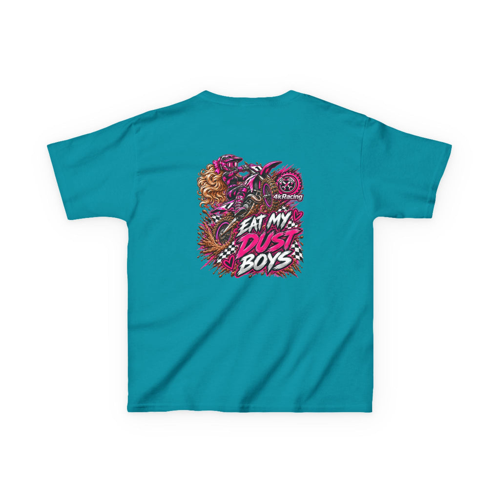 Girl's Tee "Eat My Dust Boys" Dirt Bike Graphic