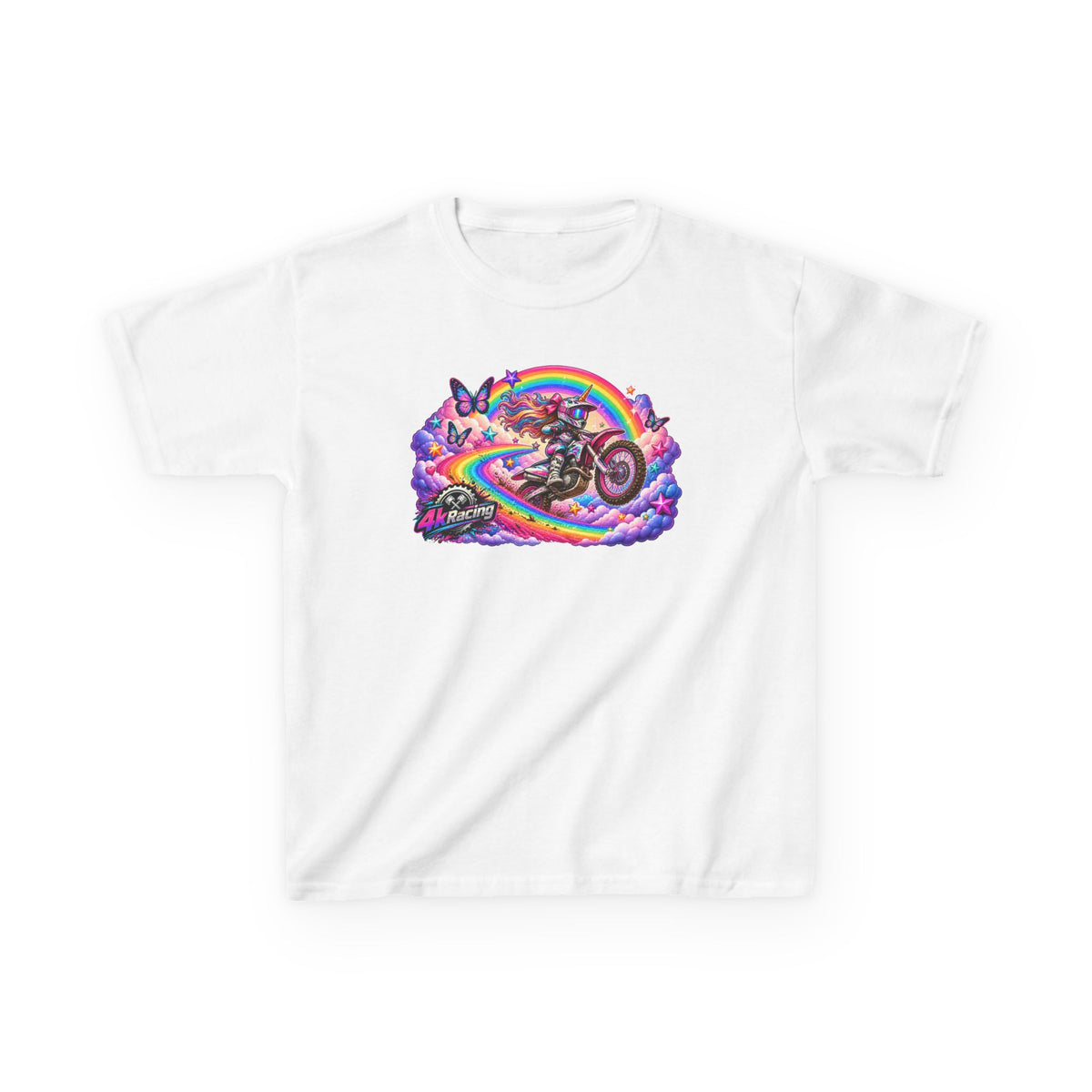 Kids Tee — Rainbow Moto Adventure