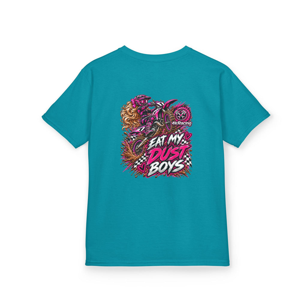 Girl's Tee "Eat My Dust Boys" Dirt Bike Graphic
