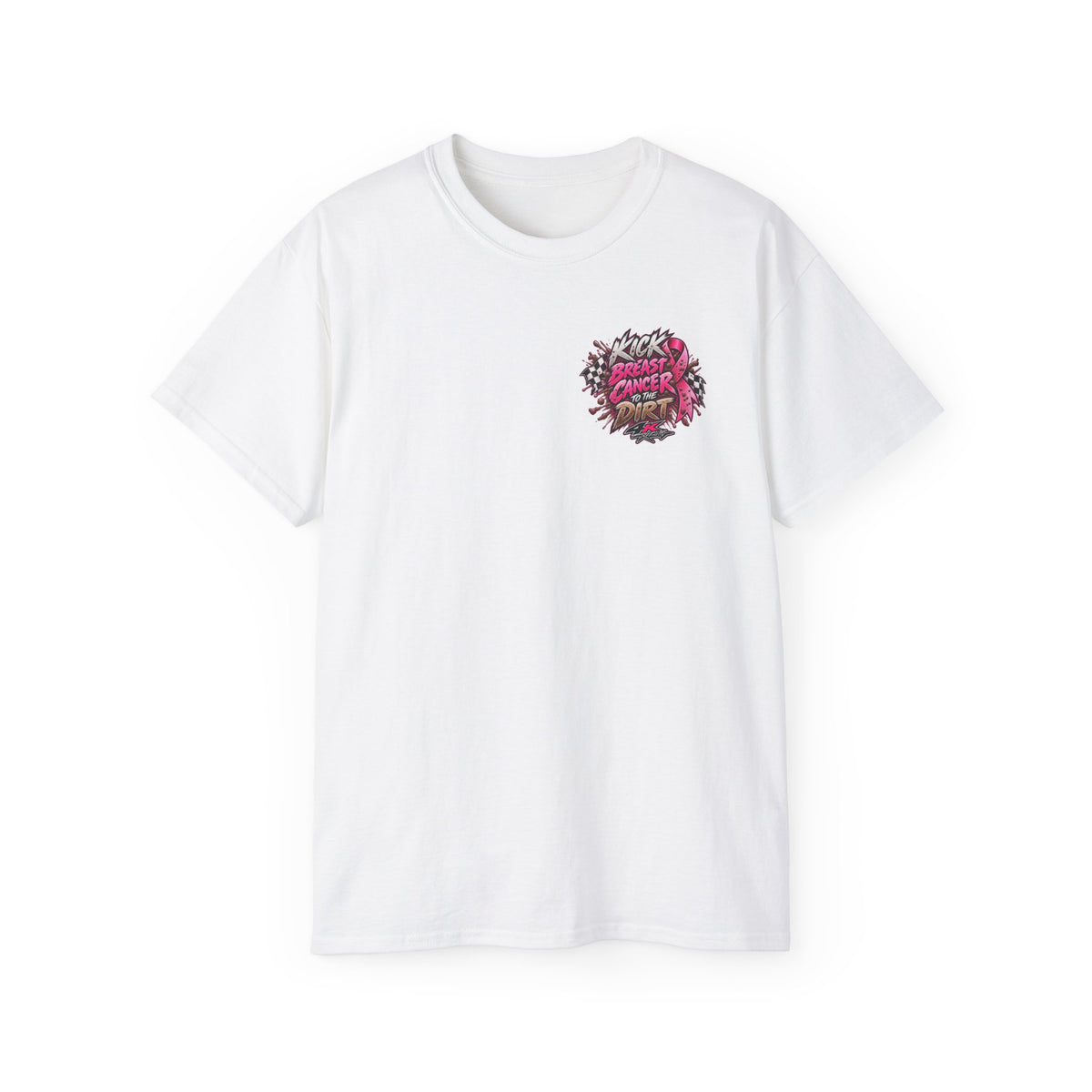Kick Breast Cancer to the Dirt — 4kRacing Awareness Tee