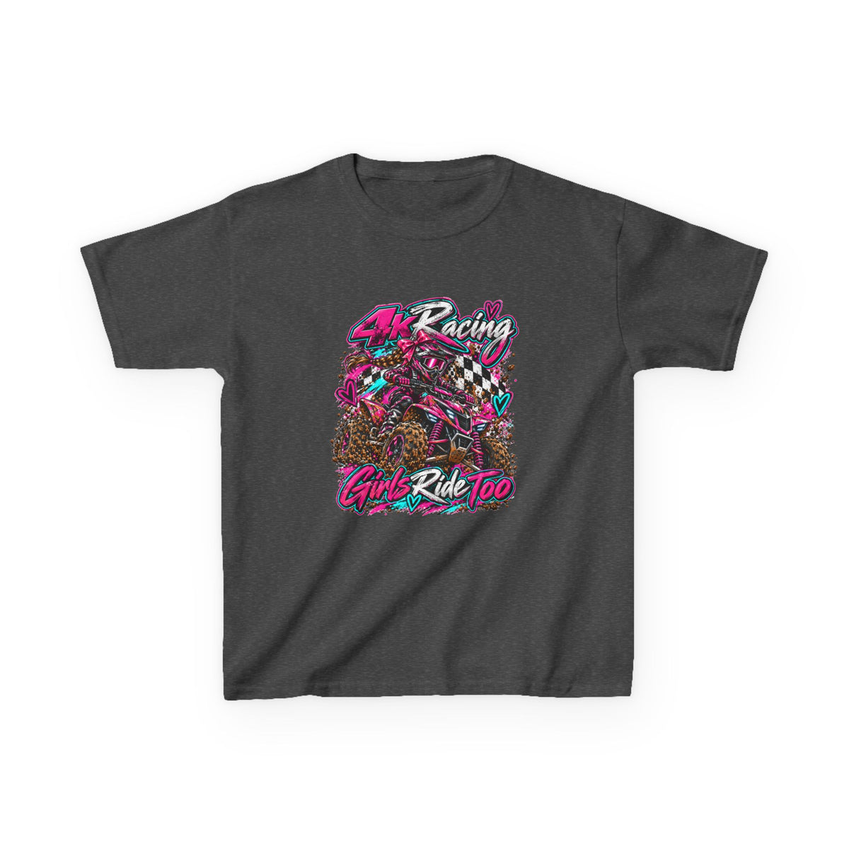 Kids Racing Tee — Girls Ride Too