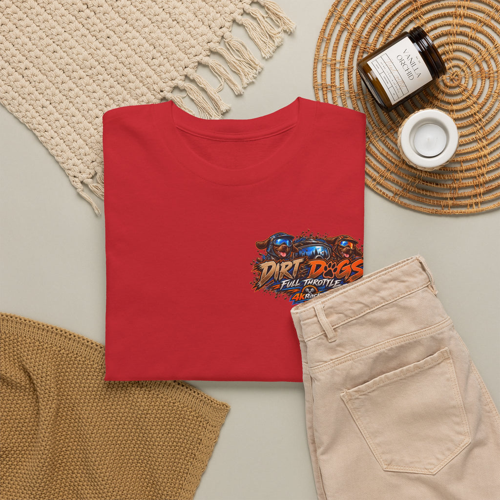 DIRT, DOGS & FULL THROTTLE — ADULT TEE