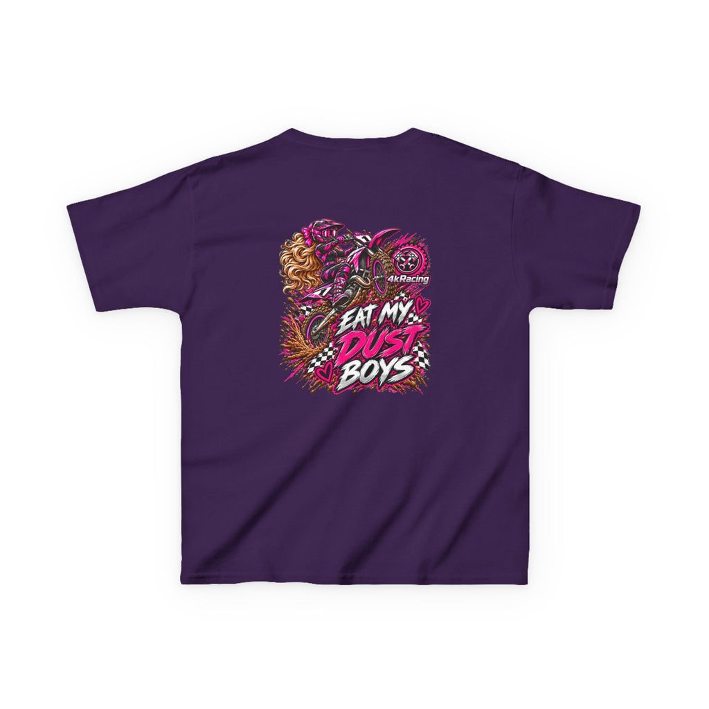 Girl's Tee "Eat My Dust Boys" Dirt Bike Graphic