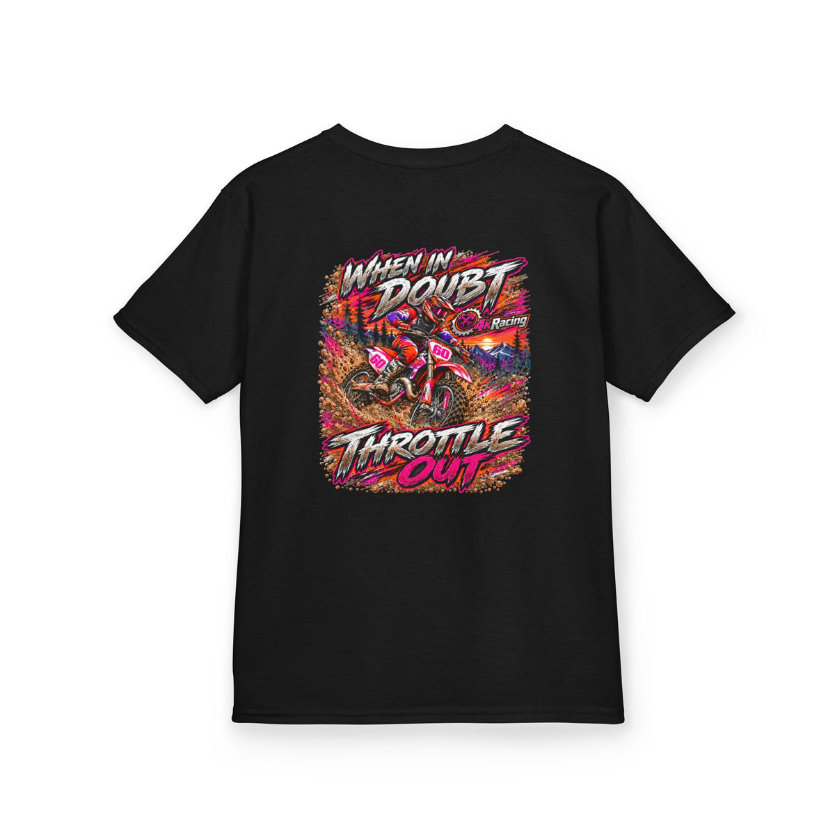 Kids Tee "When in Doubt Throttle Out"