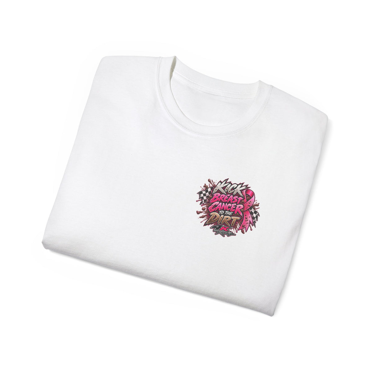 Kick Breast Cancer to the Dirt — 4kRacing Awareness Tee