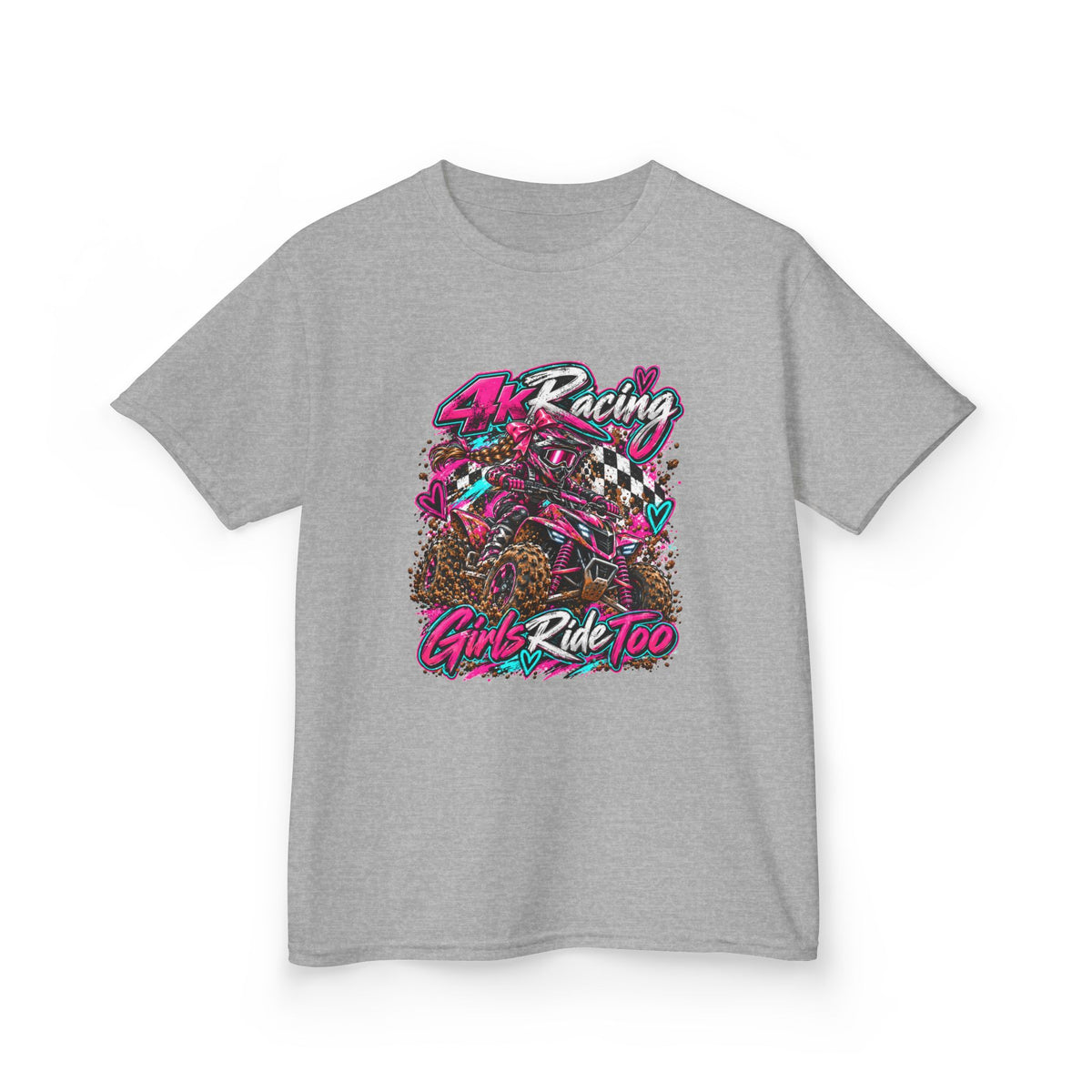 Kids Racing Tee — Girls Ride Too