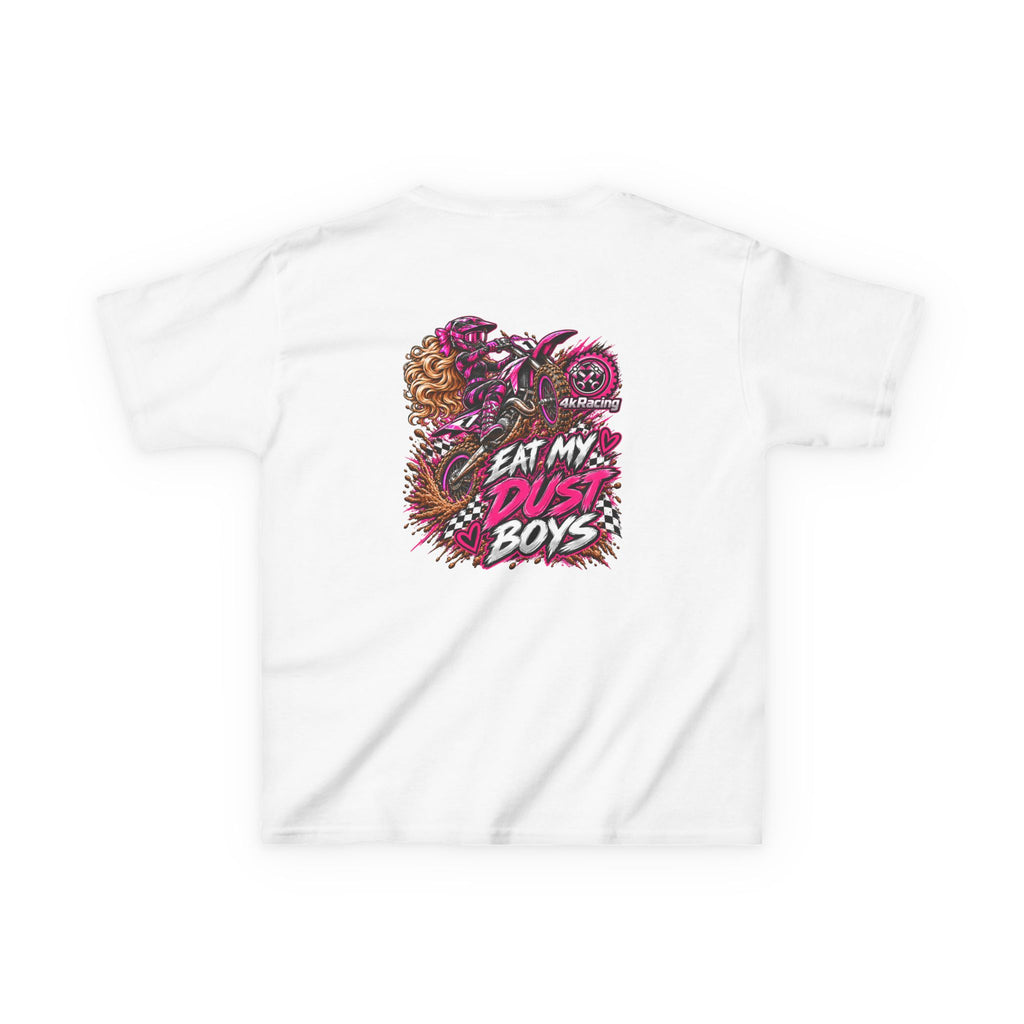 Girl's Tee "Eat My Dust Boys" Dirt Bike Graphic