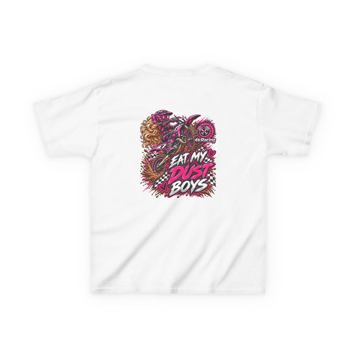 Girl's Tee "Eat My Dust Boys" Dirt Bike Graphic