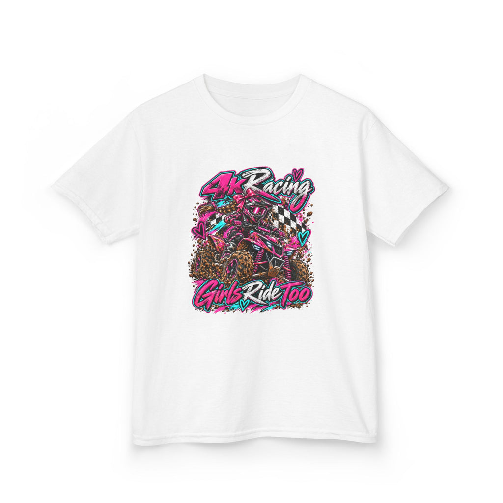 Kids Racing Tee — Girls Ride Too