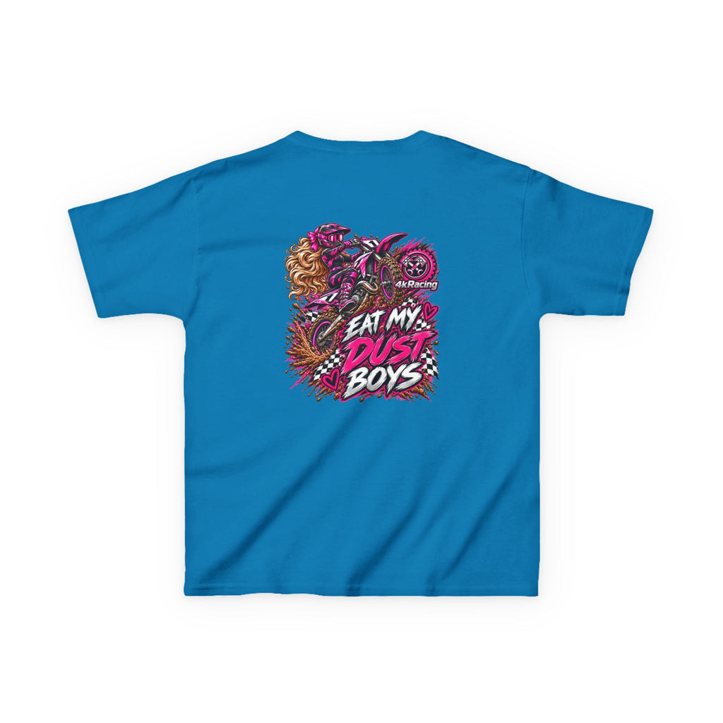Girl's Tee "Eat My Dust Boys" Dirt Bike Graphic