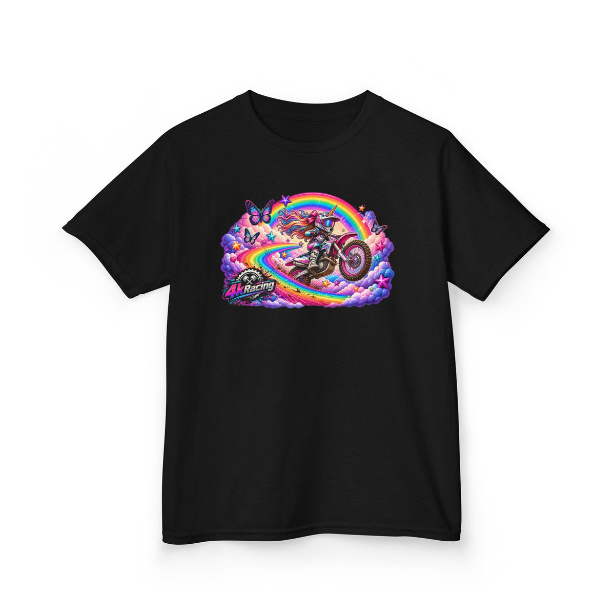 Kids Tee — Rainbow Moto Adventure