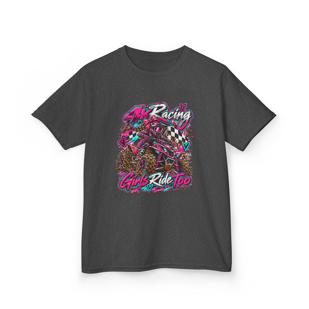 Kids Racing Tee — Girls Ride Too