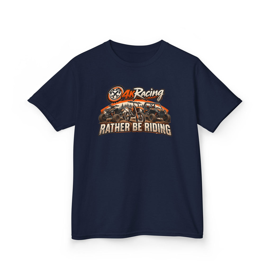 Kids Racing Tee — Rather Be Riding