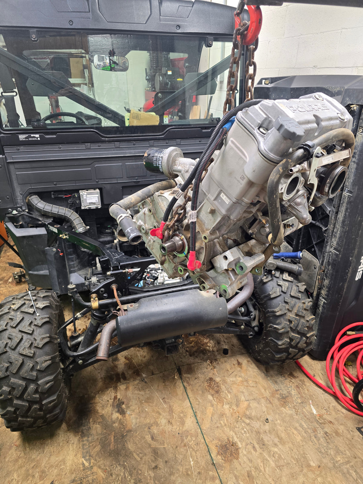 Before POLARIS RANGER ENGINE REPLACEMENT