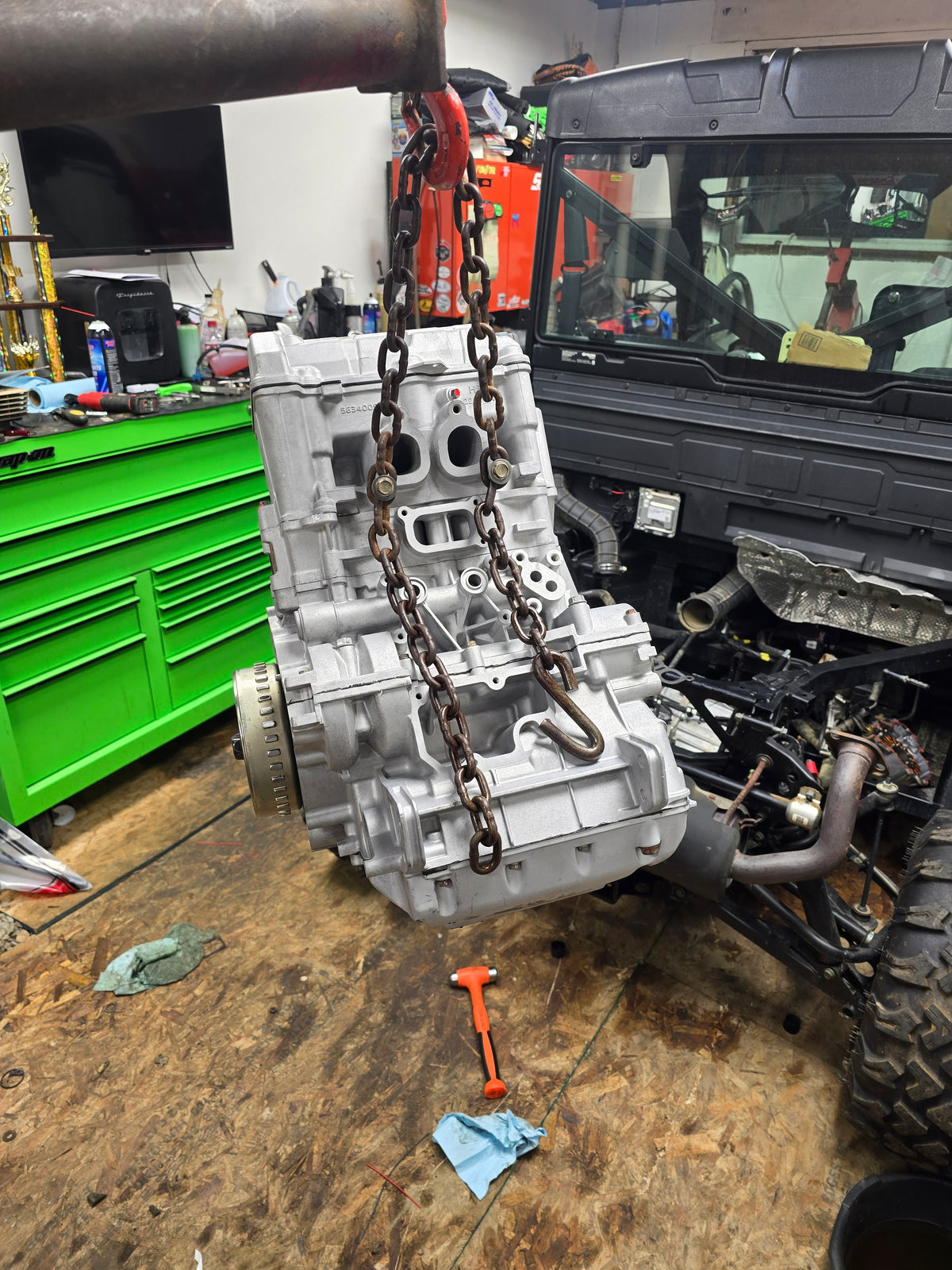 After POLARIS RANGER ENGINE REPLACEMENT