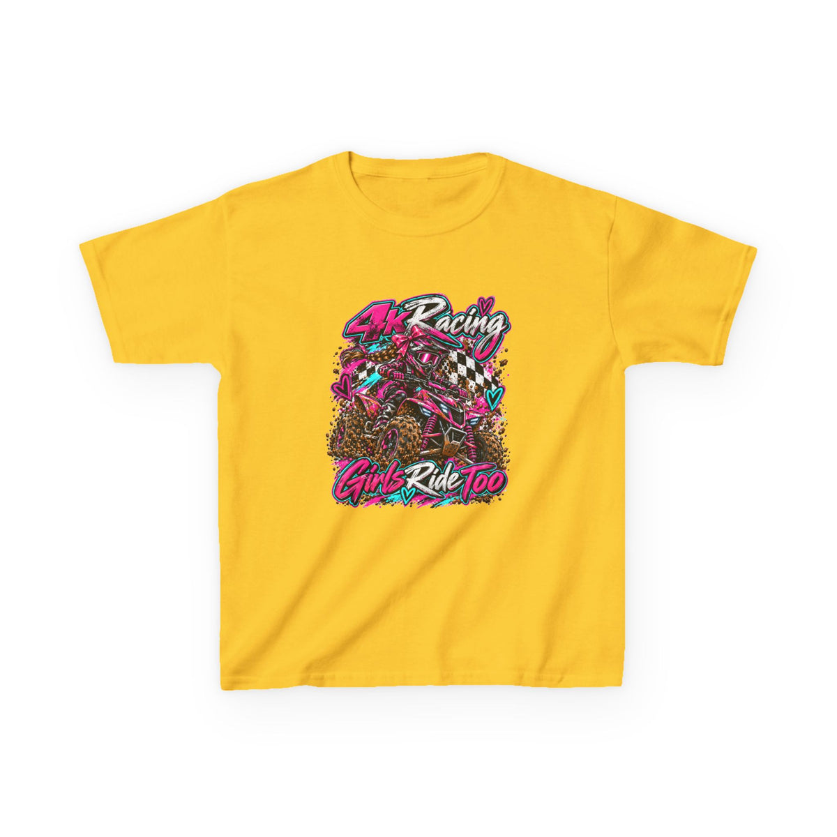 Kids Racing Tee — Girls Ride Too