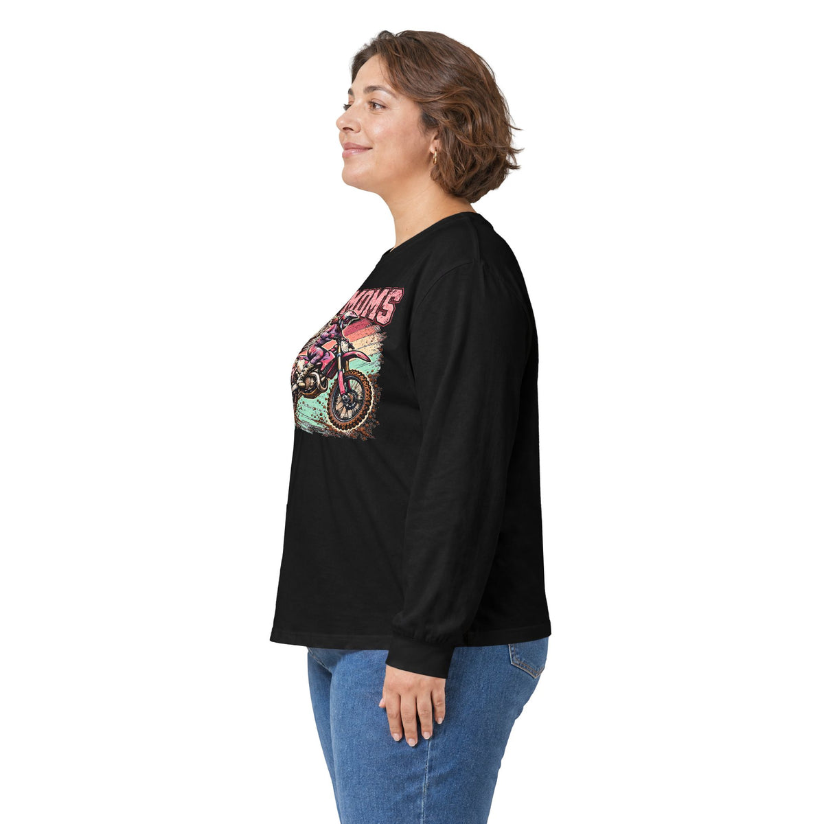 4kRacing Moto Moms — Fueled by Coffee & Anxiety Long Sleeve Tee
